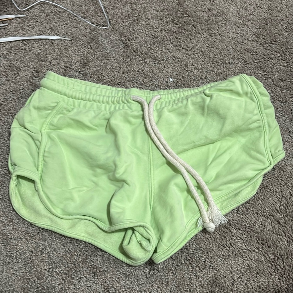 Target universal threads green shorts